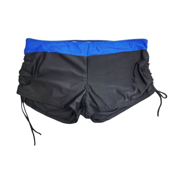 Plus Size 3X Rosegal Womens 2-Piece Tankini Set kull Wings Print Blue Black - Picture 6 of 7